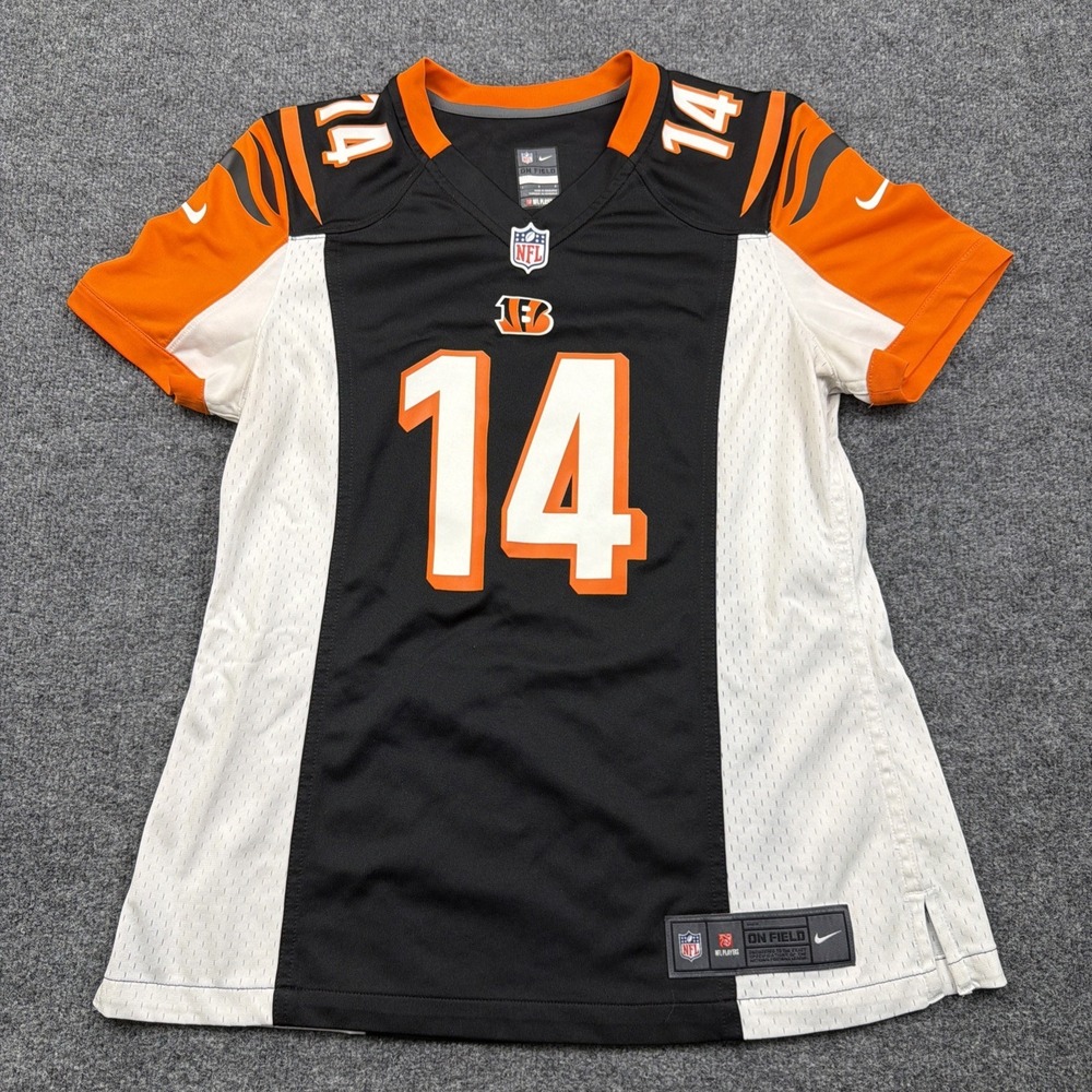 Nike Womens NFL Cincinnati Bengals Andy Dalton On Field Jersey Black Size Large